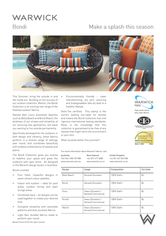 Warwick Made to Measure Outdoor Three Seater Sofa Covers