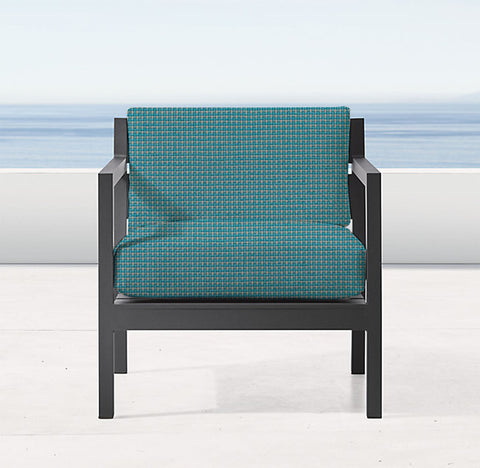 Noosa Turquoise Outdoor Chair Cushion