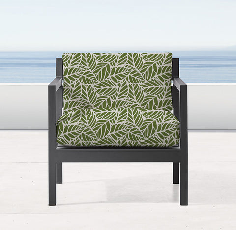 Tulum Palm Outdoor Chair Cushion