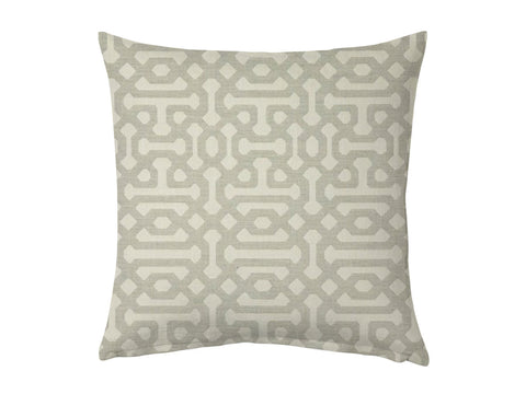 Fretwork Pewter Outdoor Scatter Cushion